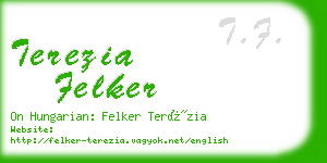 terezia felker business card